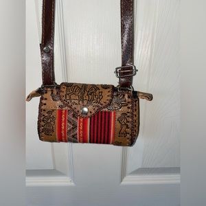 Brown small purse Mexican